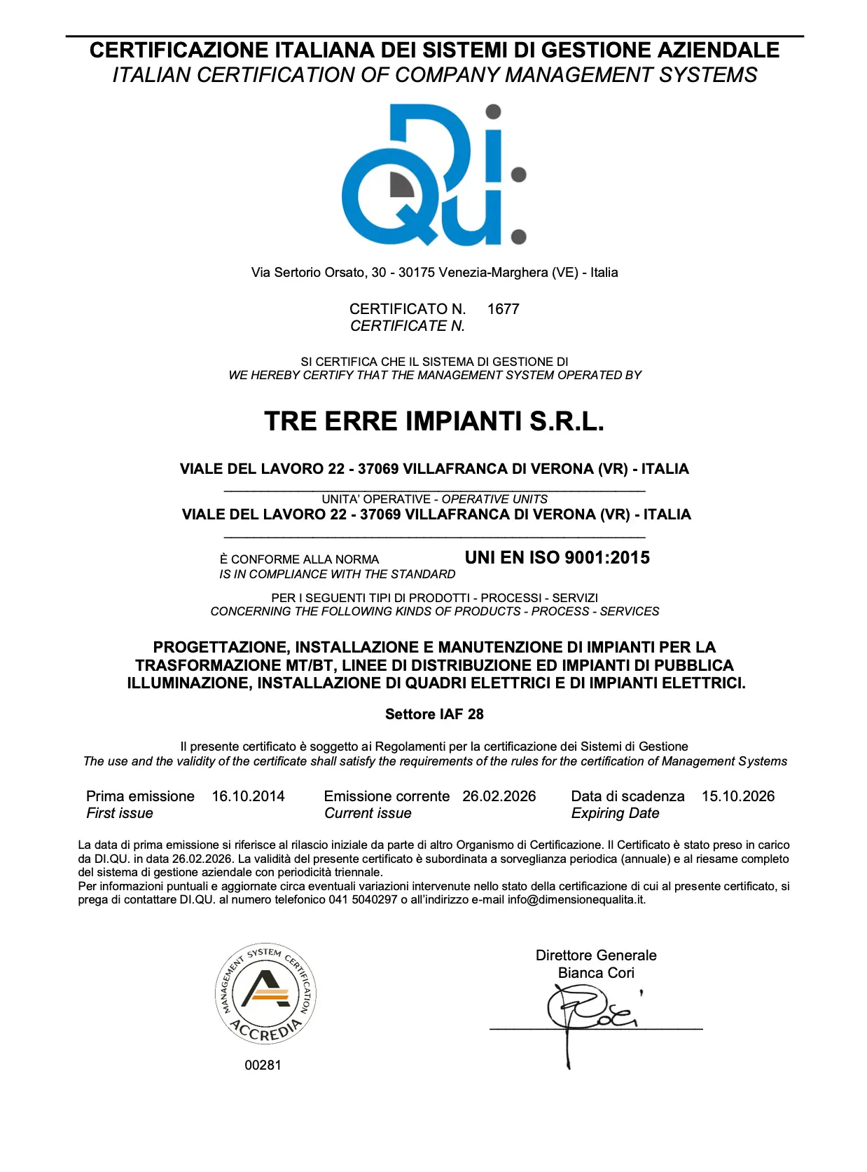 Immagine - ISO 9001:2015